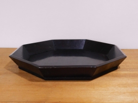 ①李朝木製八角盆