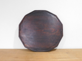 ②李朝ソバン十二角天板盆１