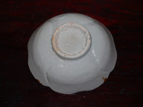 ①李朝初期白磁花形盃5