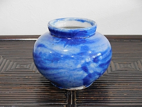 ④李朝瑠璃釉小壺 2