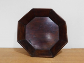 ①李朝木製八角盆ａ 2