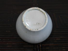 ⑥李朝初期白磁小壺 3