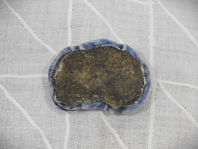 ⑩李朝瑠璃釉海駄形水滴中 6