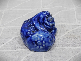 ⑪李朝瑠璃釉海駄形水滴大 3