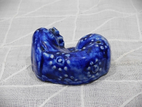 ⑪李朝瑠璃釉海駄形水滴大 4