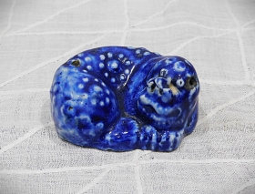 ⑪李朝瑠璃釉海駄形水滴大 1