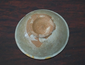 ⑦李朝刷毛目平盃小３